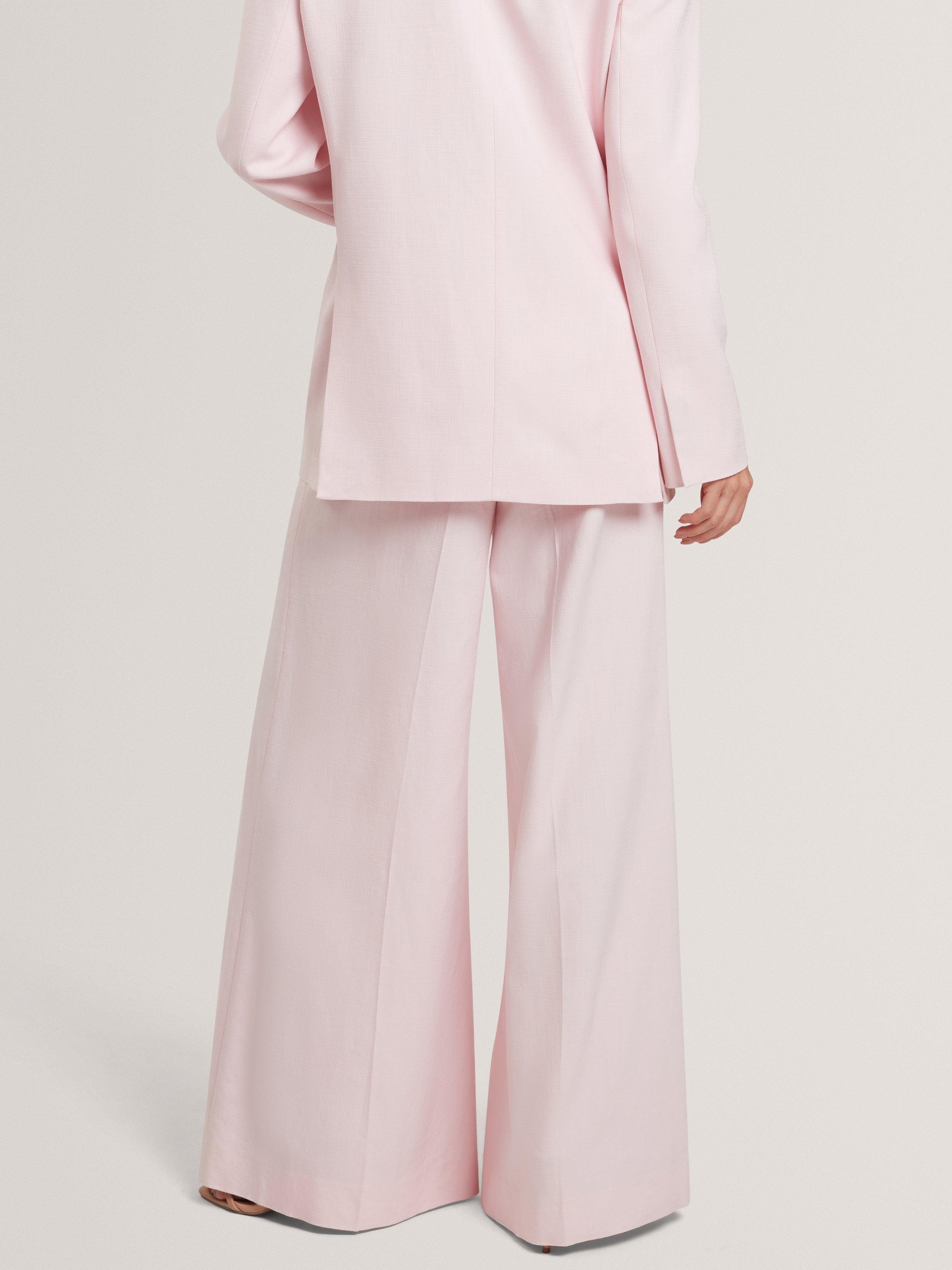 Product image 3 of 11, which shows Ted Baker Peyat Wide Leg Trousers, Pink, 8