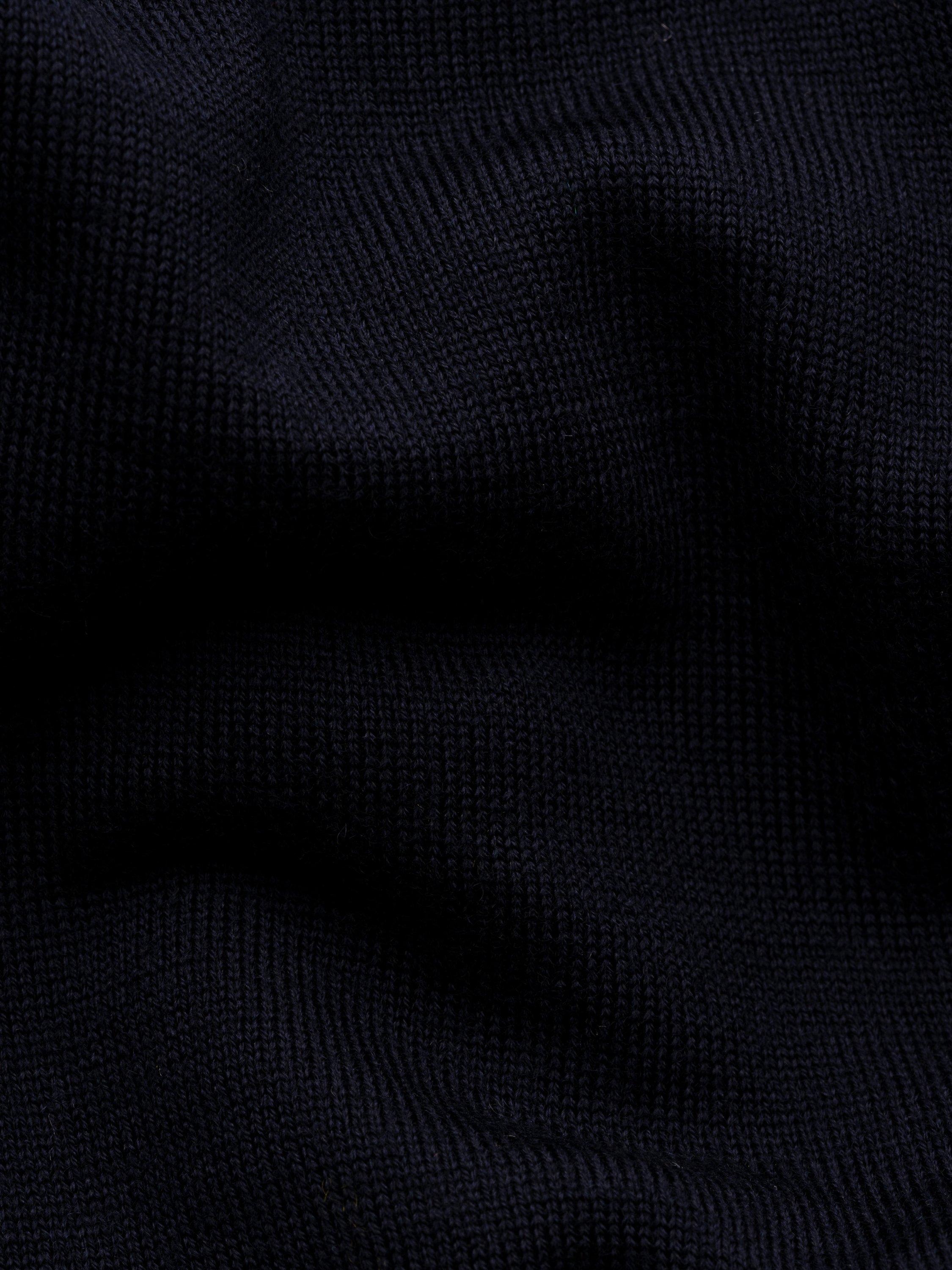 Product image 7 of 7, which shows Eton Crew Neck Merino Wool Jumper, Navy Blue, S