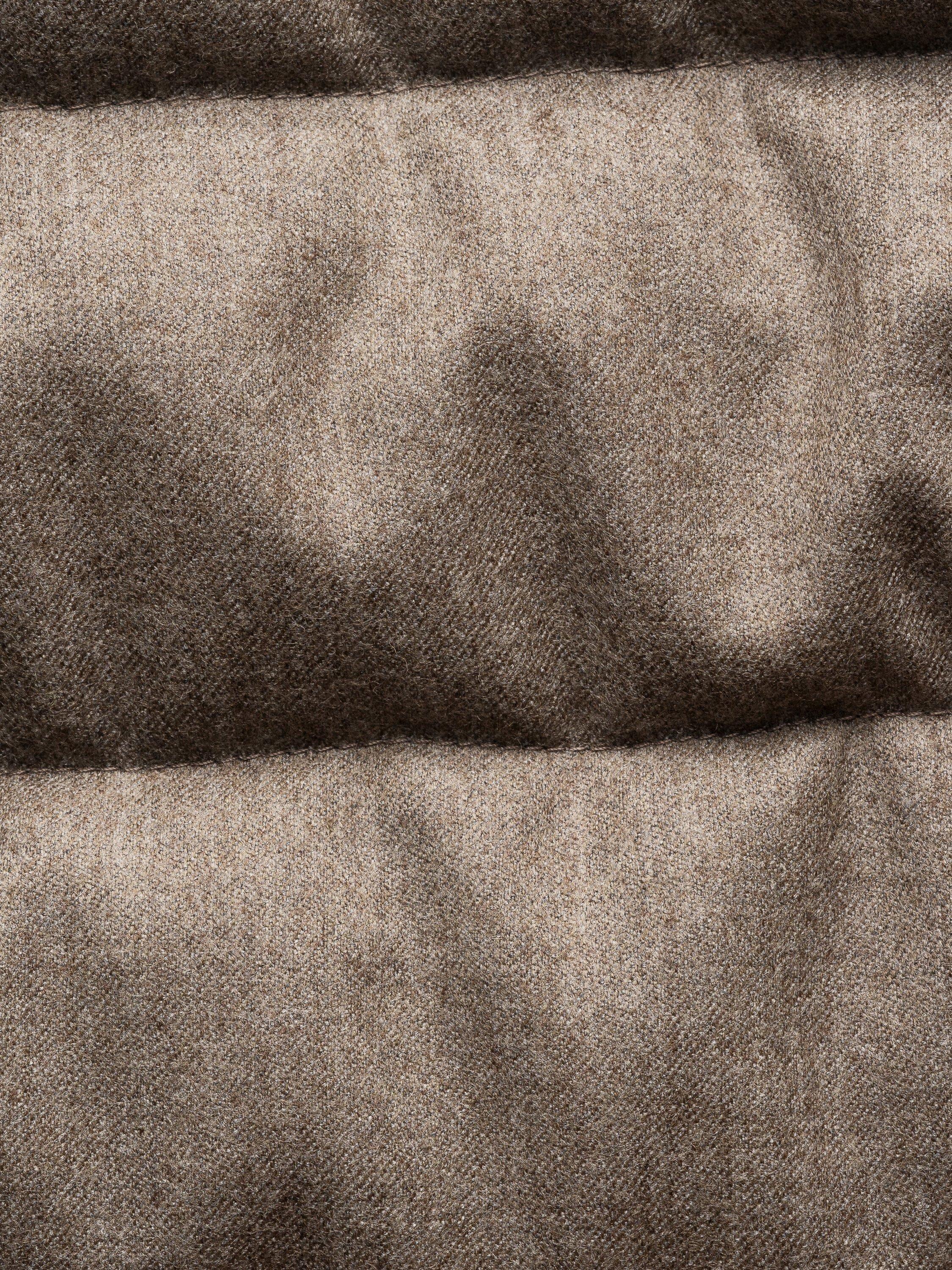 Product image 7 of 7, which shows Eton Wool Zip Through Padded Gilet, Beige, S