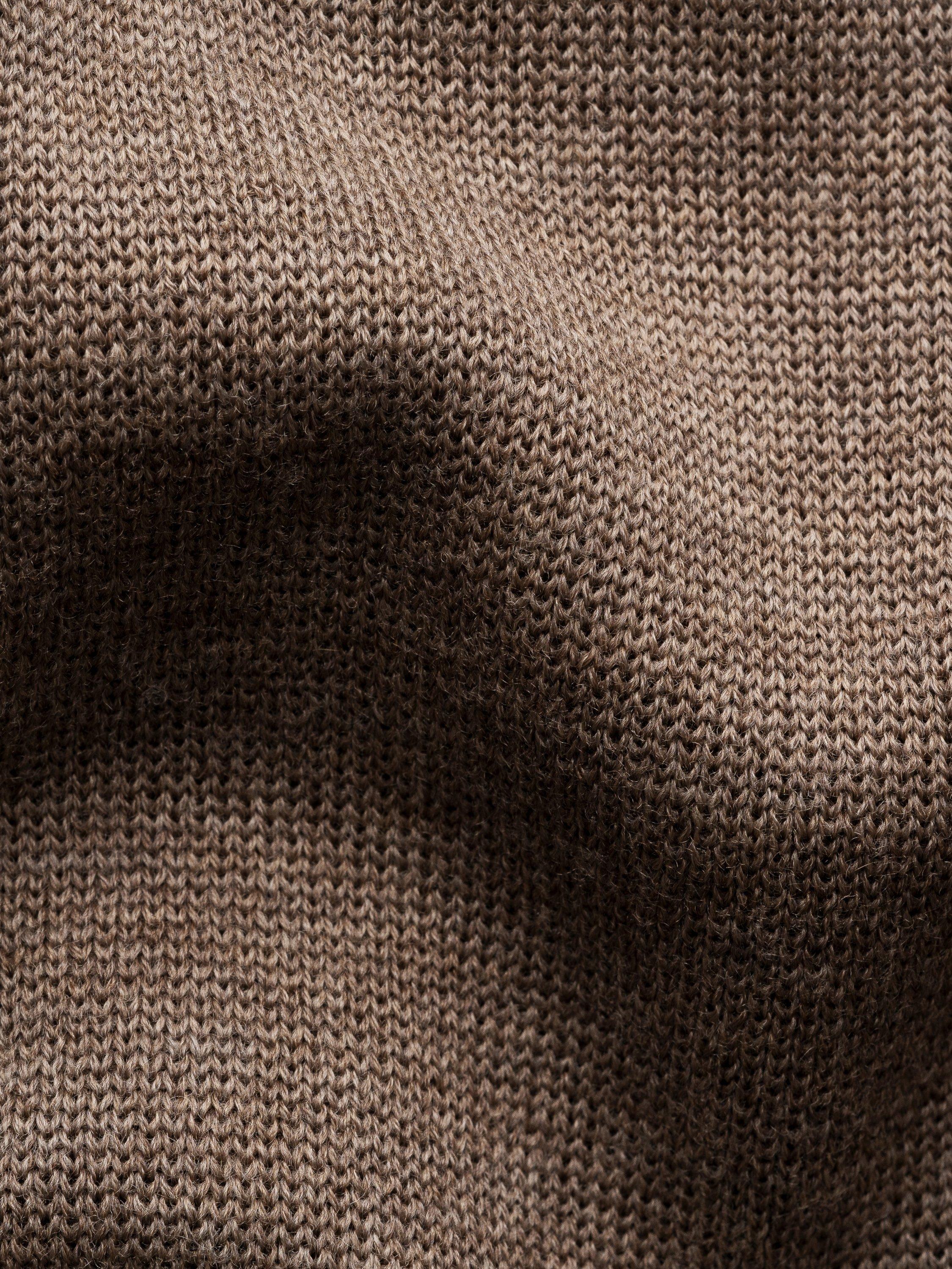 Product image 7 of 7, which shows Eton Knit Extra Fine Merino Wool Overshirt, Beige, S
