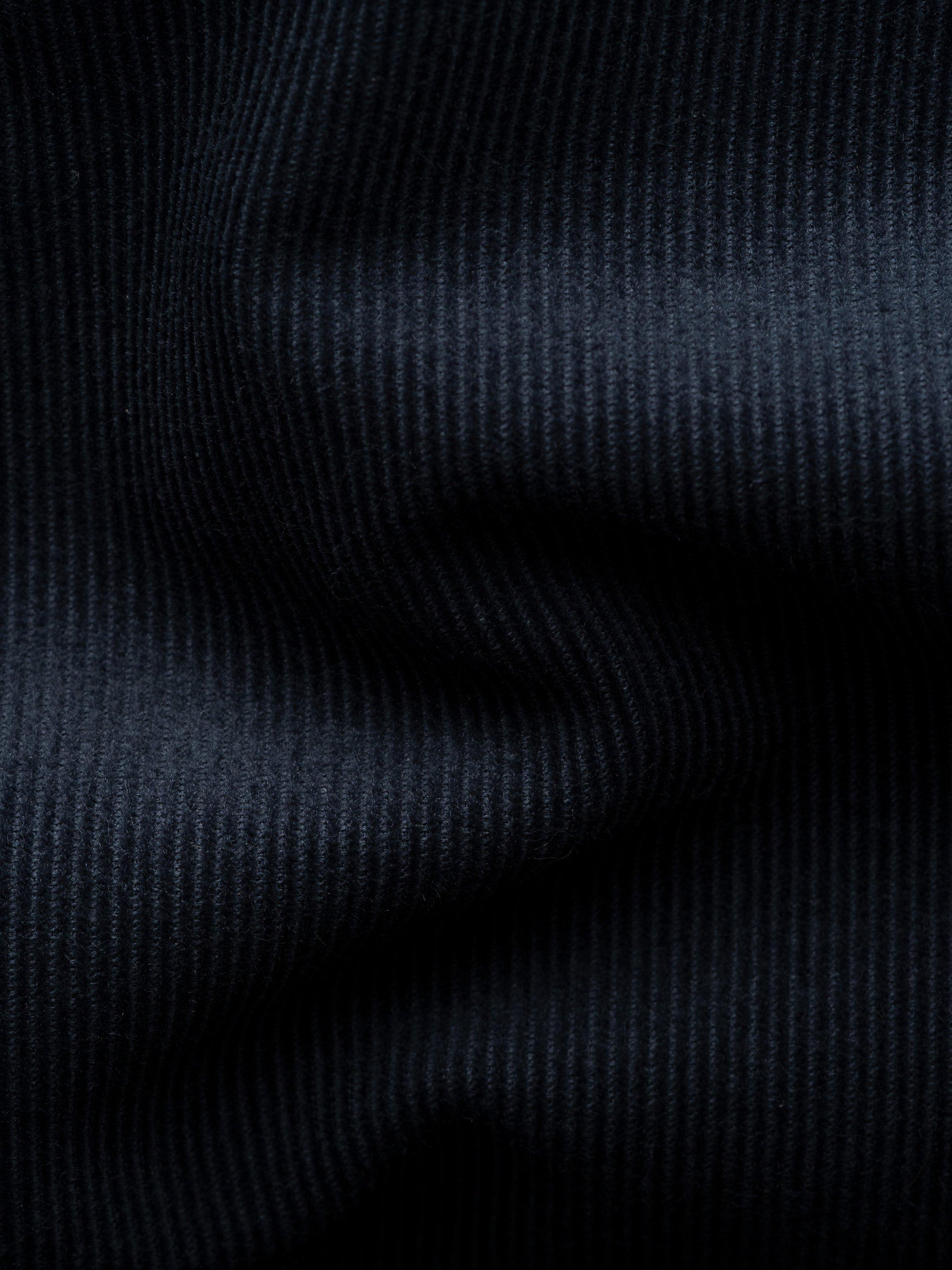 Product image 7 of 8, which shows Eton Plain Corduroy Shirt, Navy Blue, S