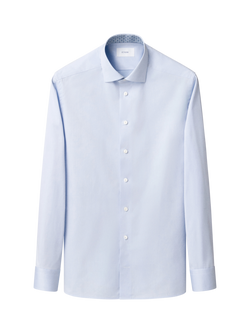 Eton Signature Twill Cotton Shirt, Light Blue