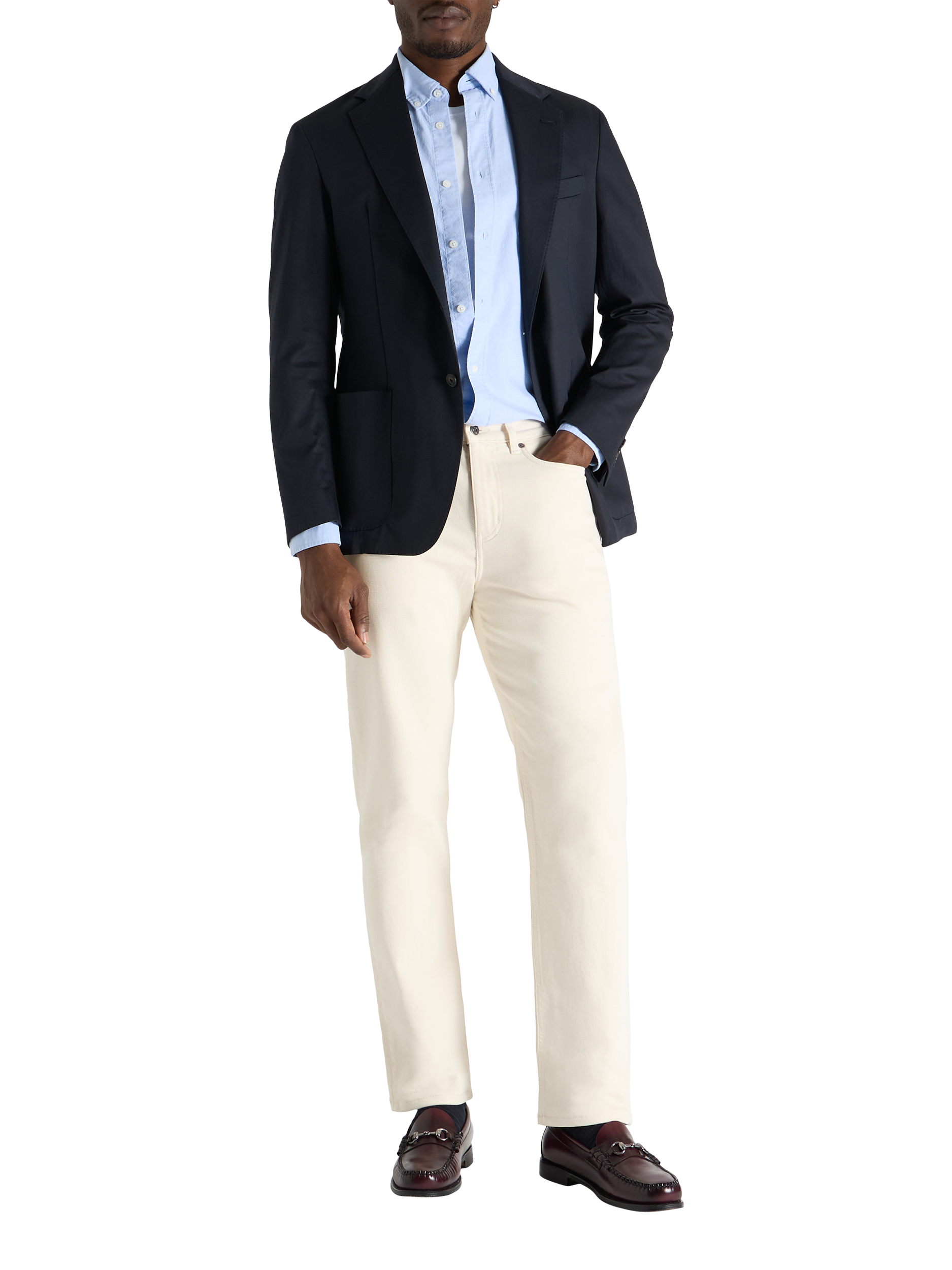 Product image 4 of 6, which shows SPOKE The Jack Slim Fit Blazer, Dark Navy, 36S