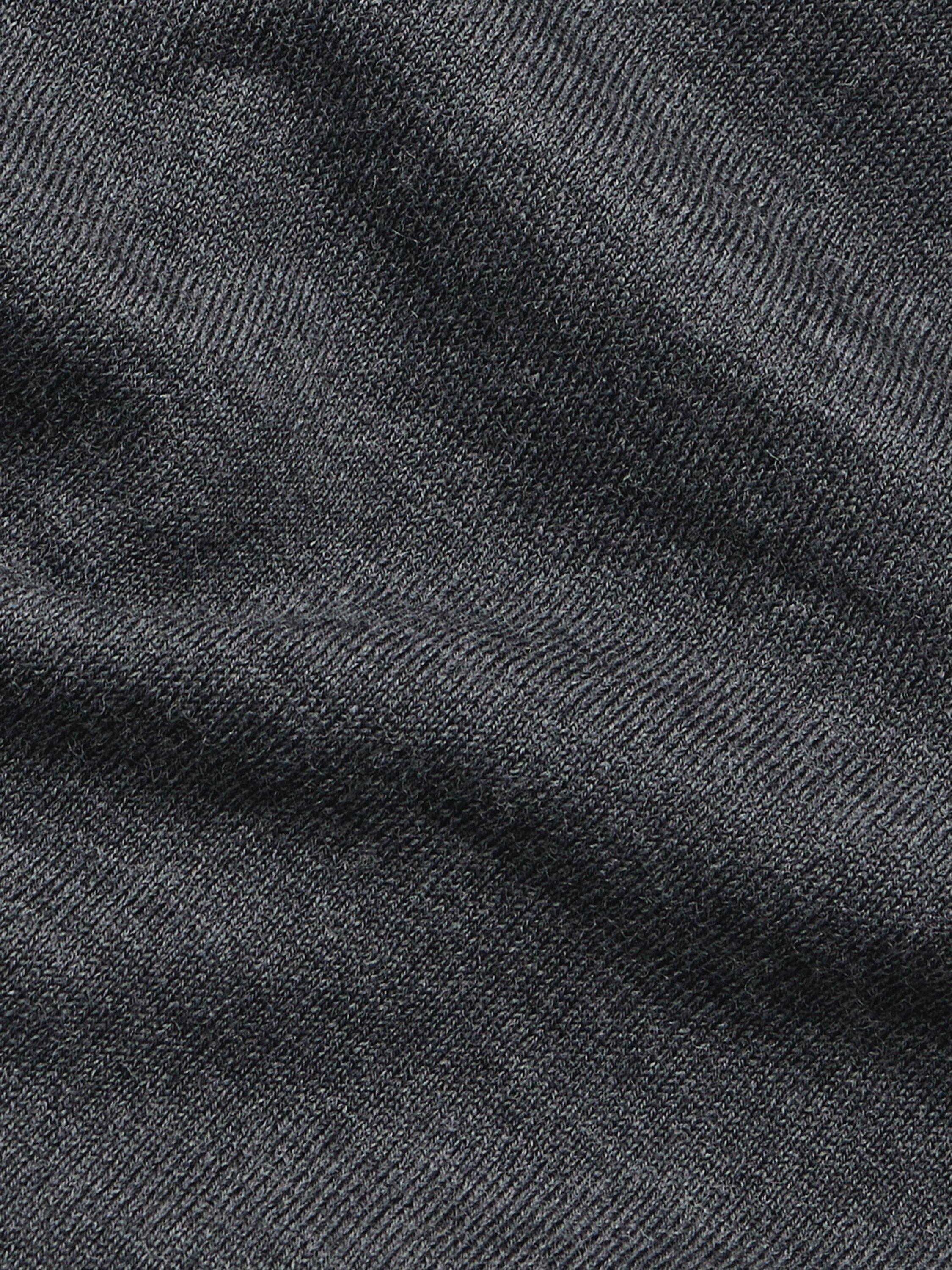 Product image 6 of 7, which shows SPOKE Merino Crew Slim Fit Jumper, Charcoal, S Sht