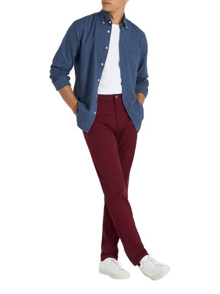 SPOKE Flannel Slim Fit Shirt - view 2, Navy Marl