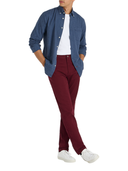 SPOKE Flannel Straight Fit Shirt - view 2, Navy Marl