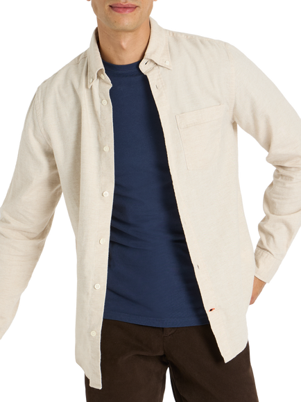 SPOKE Flannel Slim Fit Shirt, Stone Marl