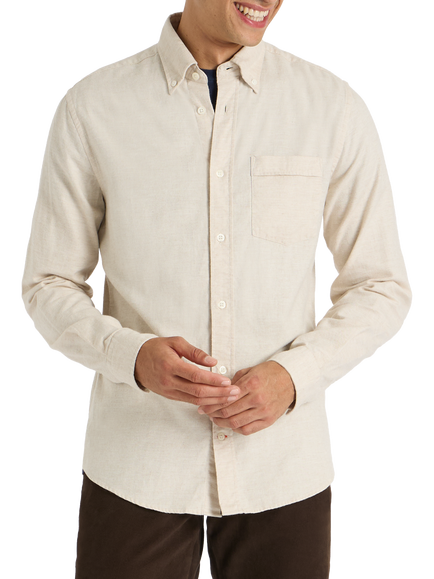 SPOKE Flannel Slim Fit Shirt - view 2, Stone Marl