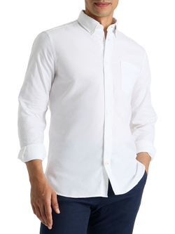 SPOKE Oxford Cotton Slim Fit Shirt, White