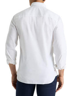 SPOKE Oxford Cotton Straight Fit Shirt - view 2, White