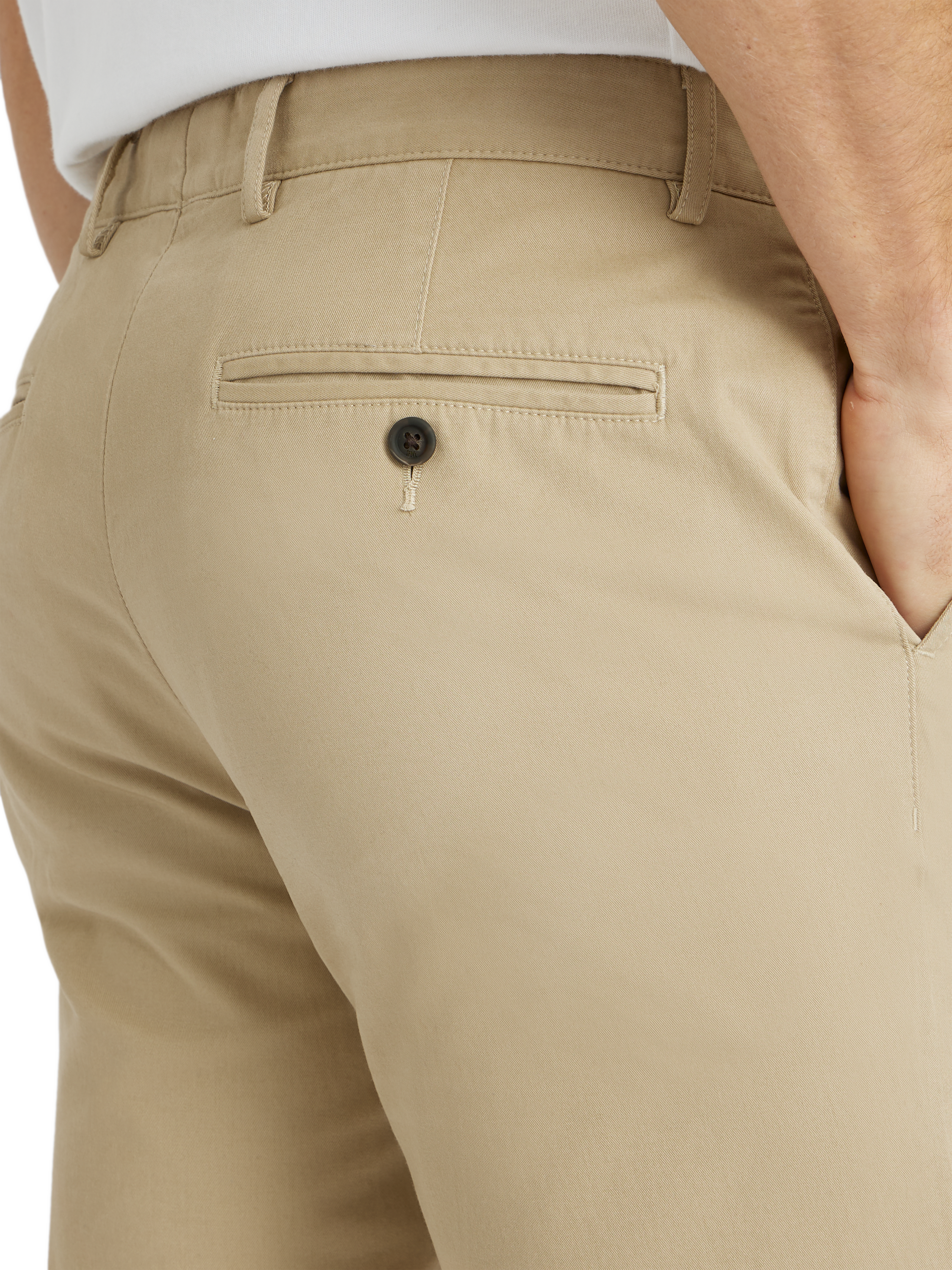 Product image 5 of 7, which shows SPOKE Heroes Cotton Blend Slim Fit Chinos, Beige, W28/L30