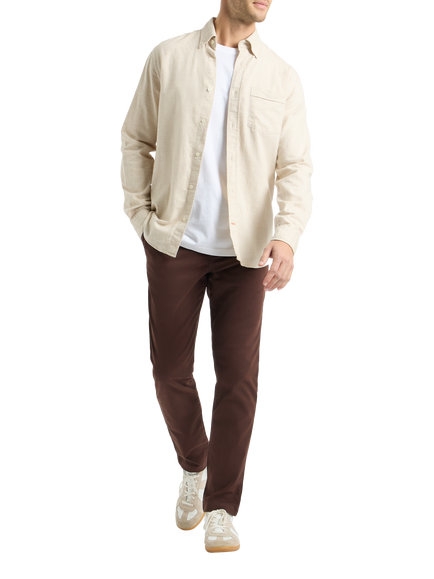 SPOKE Heroes Regular Thigh Slim Chinos, Walnut