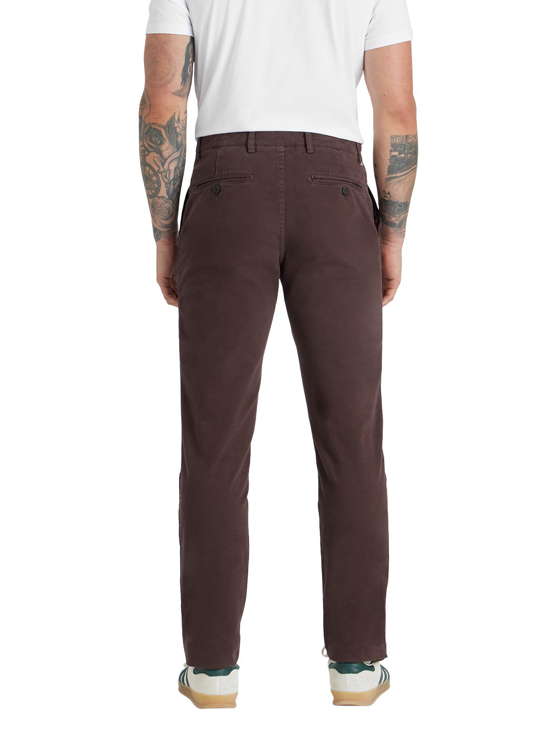 Product image 2 of 6, which shows SPOKE Heroes Cotton Blend Slim Fit Chinos, Walnut, W28/L30