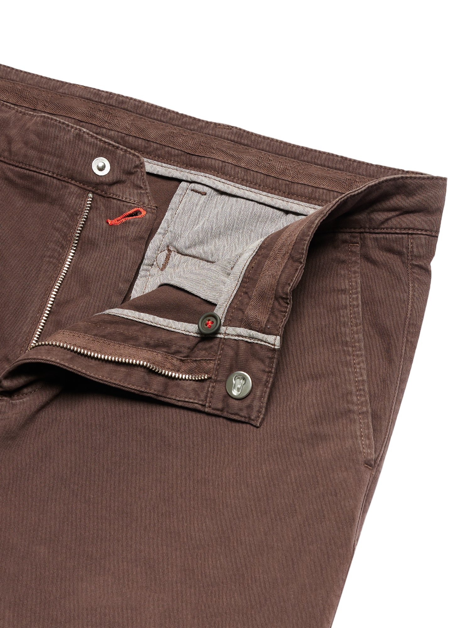 Product image 5 of 6, which shows SPOKE Heroes Cotton Blend Slim Fit Chinos, Walnut, W28/L30