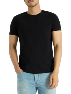 SPOKE Original Cotton Straight Fit T-Shirt, Black