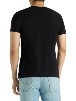 SPOKE Original Cotton Straight Fit T-Shirt - view 2, Black