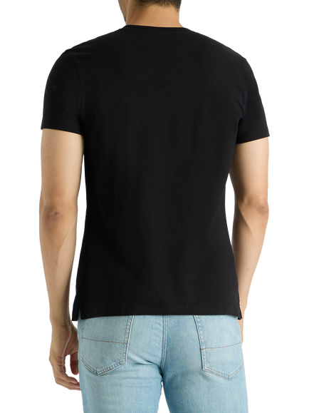 SPOKE Original Cotton Straight Fit T-Shirt - view 2, Black