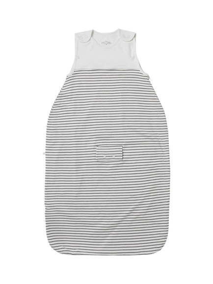 MORI Baby Sleeping Bag, 2.5 Tog, Grey Stripe, Grey Stripe