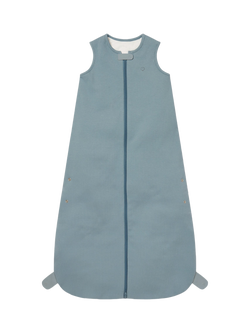 MORI Ribbed Fabric Adjustable Length Baby Sleeping Bag, 1.5 Tog, Sky, Sky
