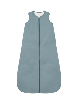 MORI Ribbed Fabric Adjustable Length Baby Sleeping Bag, 1.5 Tog, Sky - view 2, Sky