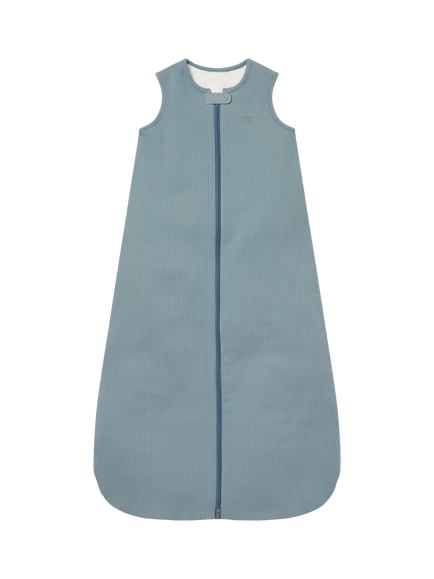 MORI Ribbed Fabric Adjustable Length Baby Sleeping Bag, 1.5 Tog, Sky - view 2, Sky