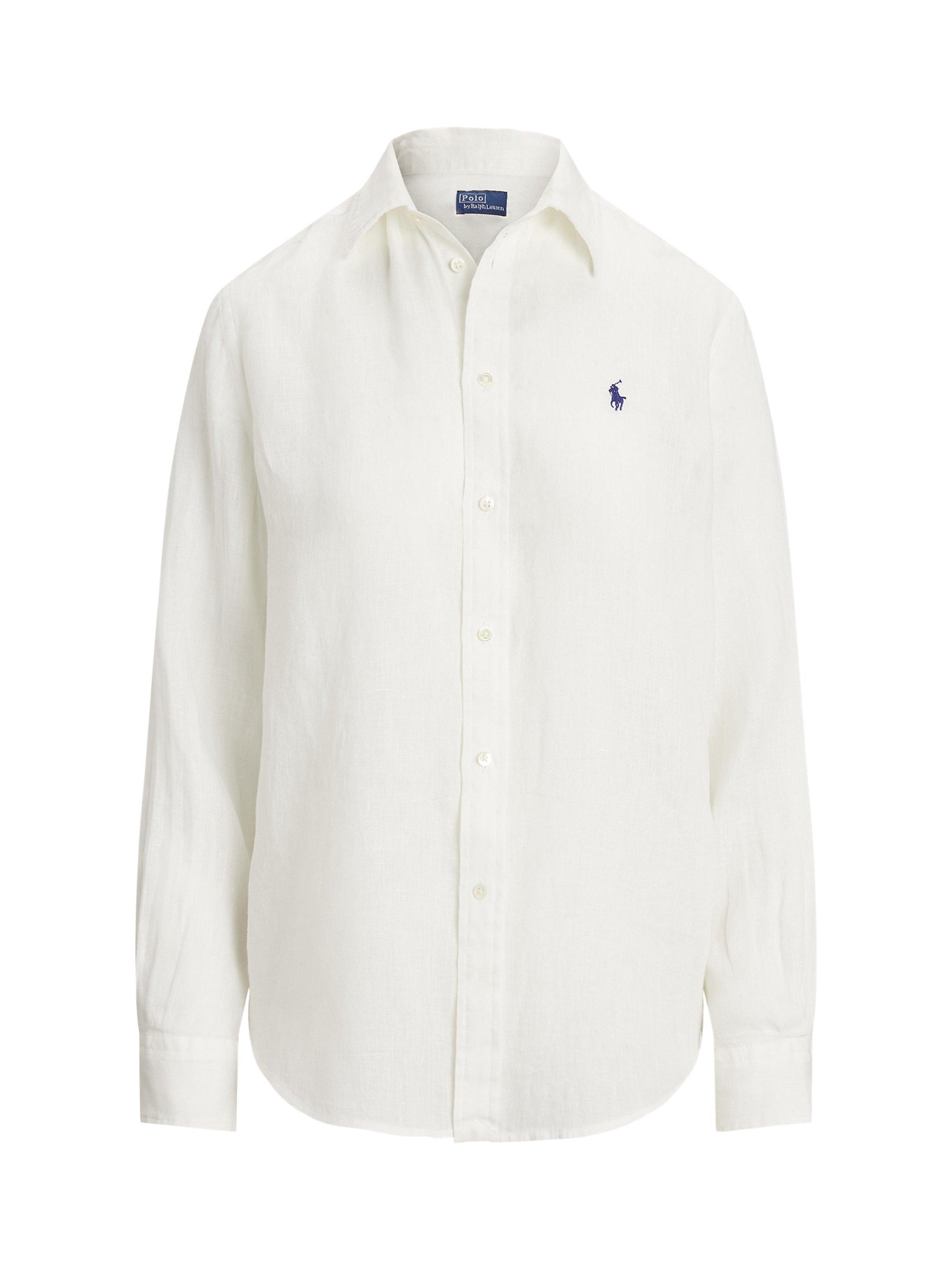 Polo Ralph Lauren Classic Fit Pure Linen Shirt, White
