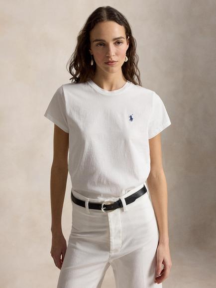 Polo Ralph Lauren Classic Fit Cotton Jersey Crew Neck T-Shirt, White, White