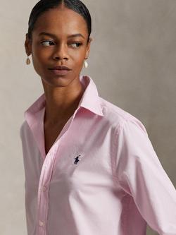 Polo Ralph Lauren Classic Fit Cotton Twill Shirt, Pink - view 2, Pink
