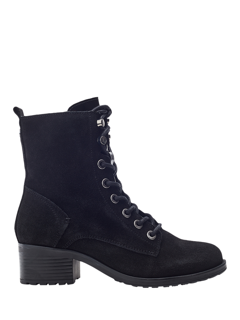 Product image 1 of 4, which shows Moda in Pelle Bezzy Suede Ankle Boots, Black, 7