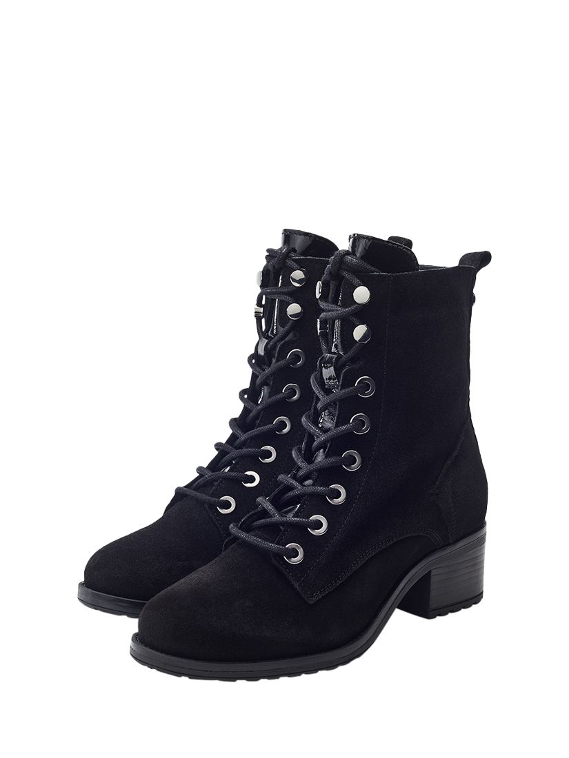 Product image 2 of 4, which shows Moda in Pelle Bezzy Suede Ankle Boots, Black, 7