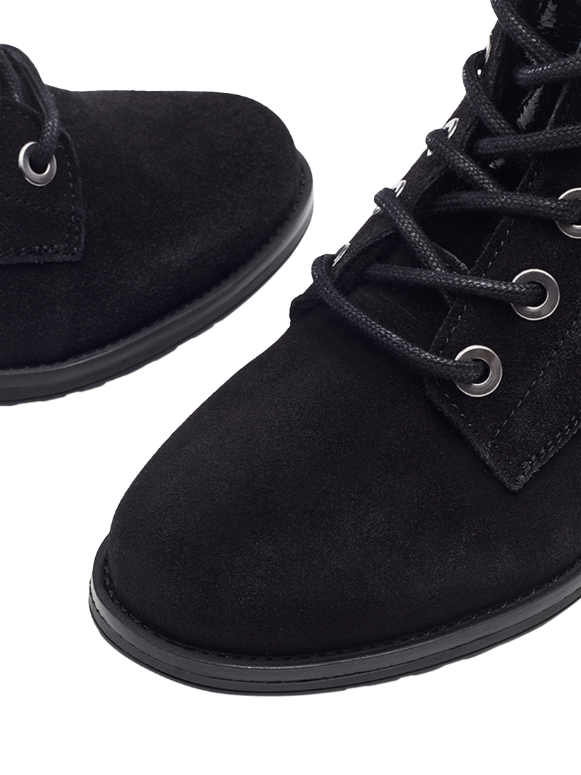 Product image 3 of 4, which shows Moda in Pelle Bezzy Suede Ankle Boots, Black, 7