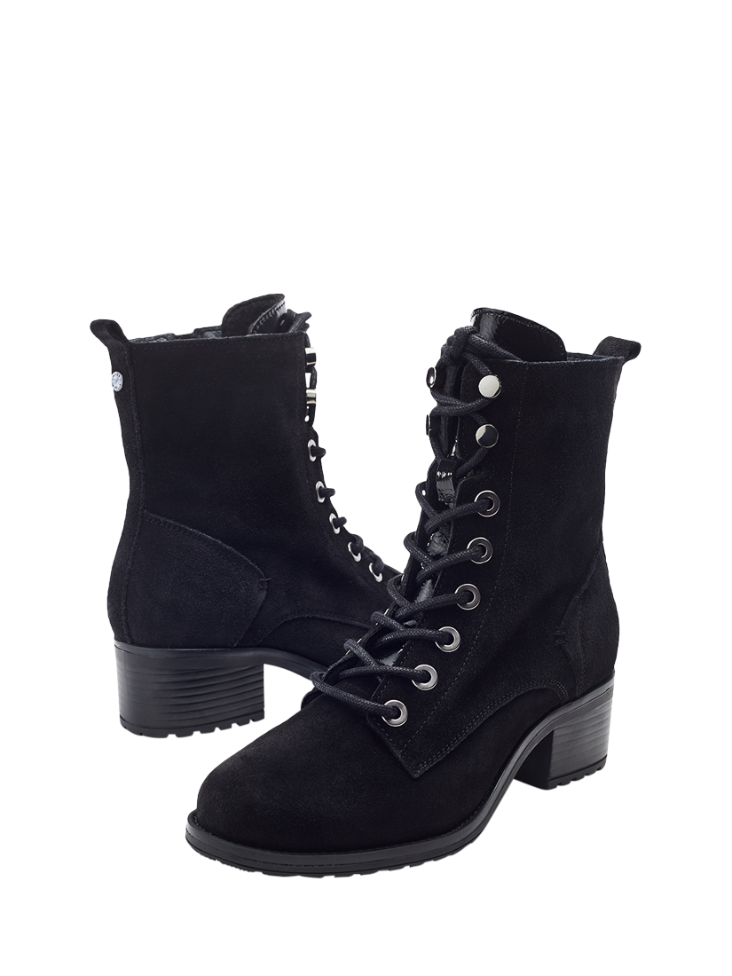 Product image 4 of 4, which shows Moda in Pelle Bezzy Suede Ankle Boots, Black, 7
