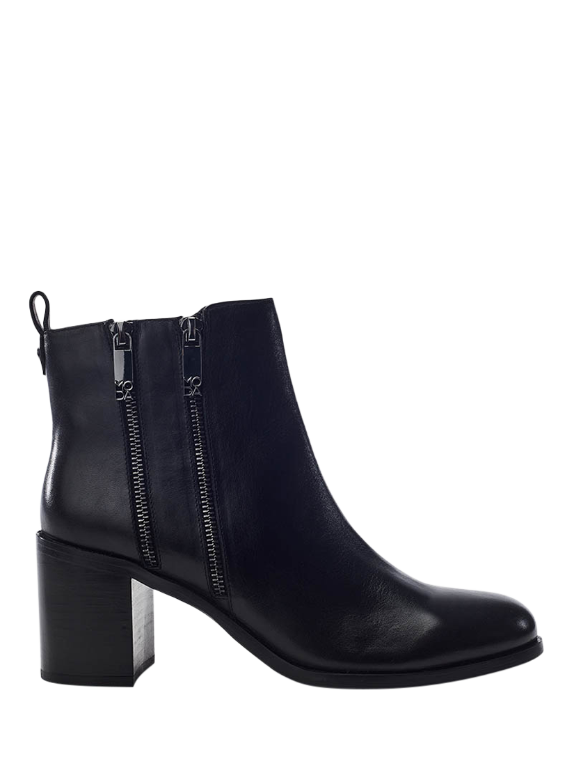 Product image 1 of 4, which shows Moda in Pelle Peytona Leather Ankle Boots, Black, 3