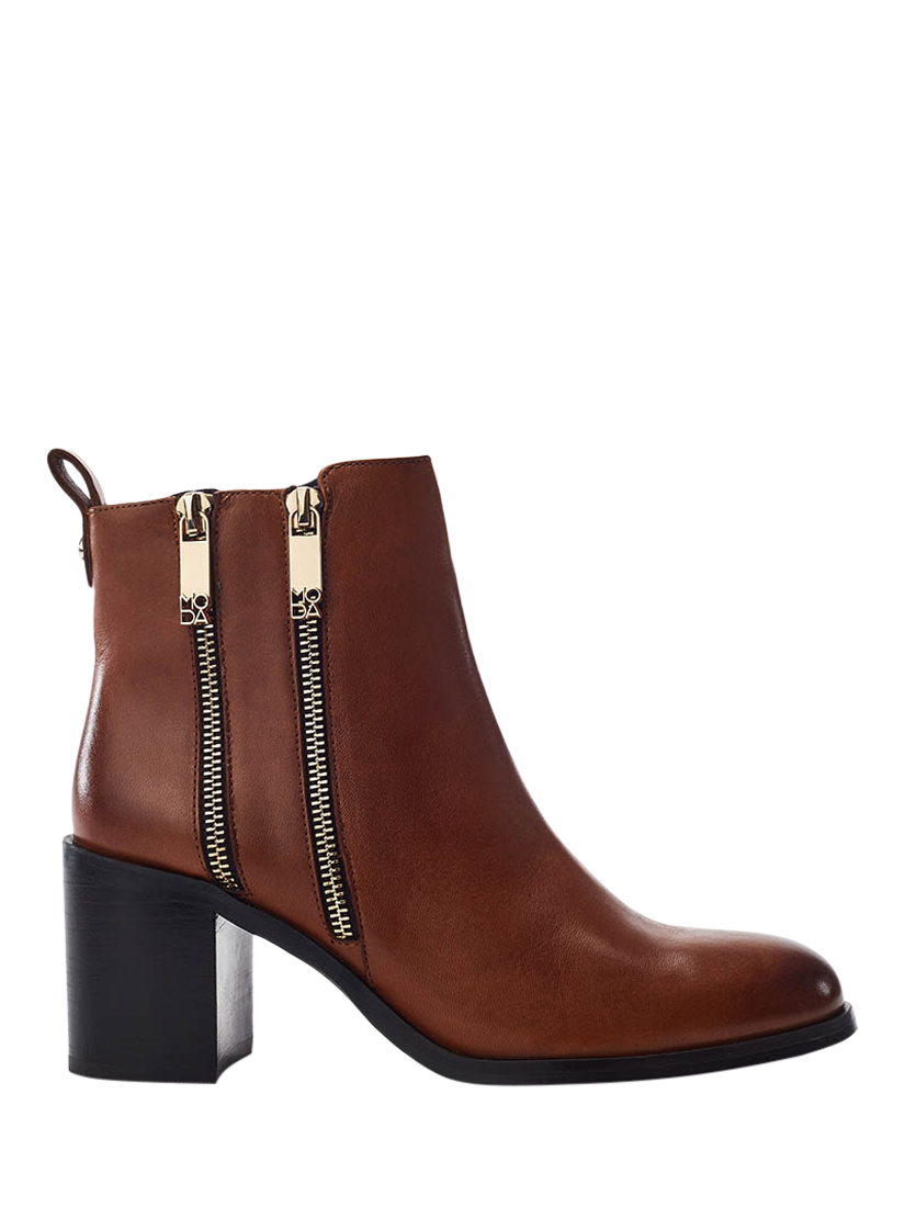 Product image 1 of 4, which shows Moda in Pelle Peytona Leather Ankle Boots, Tan, 3