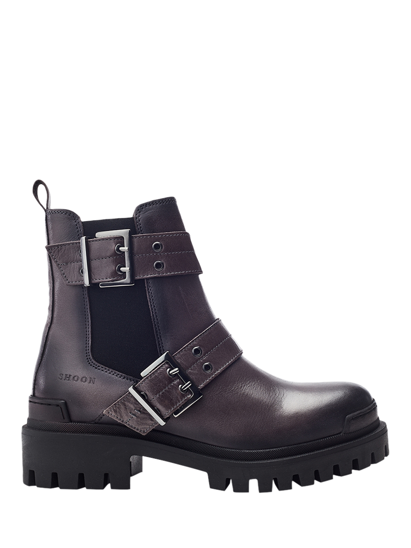 Product image 1 of 4, which shows Moda in Pelle Shoon Ilroy Leather Ankle Boots, Grey, 3