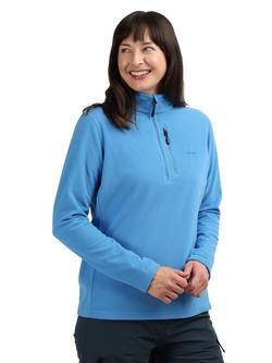 Rohan Microgrid Zip Neck Mid Layer Top, Azure Blue