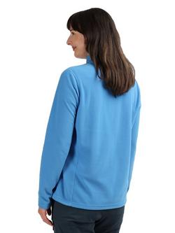 Rohan Microgrid Zip Neck Mid Layer Top - view 2, Azure Blue