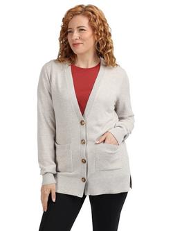 Rohan Sanson Cardigan, Oatmeal Marl, Oatmeal Marl