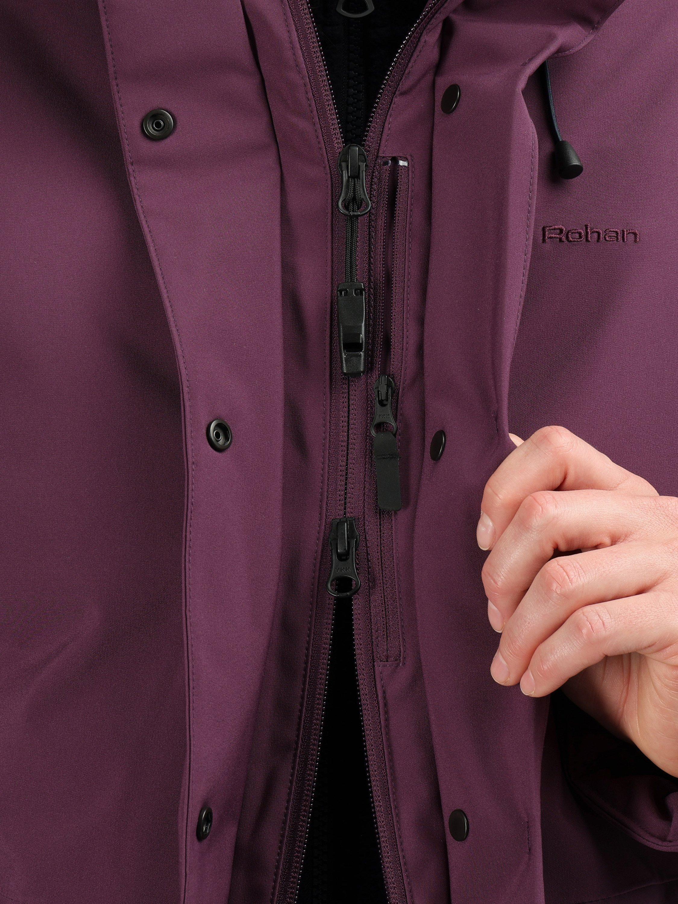 Product image 7 of 8, which shows Rohan Oslo Waterproof Jacket, Blackberry Purple, XS