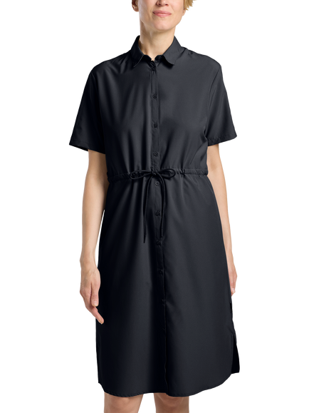 Jack Wolfskin Waimea Shirt Dress, Dark Navy, Dark Navy