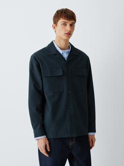 Kin Long Sleeve Flap Pocket Shirt, Dark Blue, Dark Blue