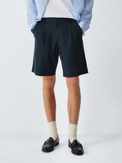 Kin Cotton Blend Bermuda Shorts, Dark Blue, Dark Blue