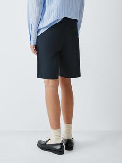 Kin Cotton Blend Bermuda Shorts, Dark Blue - view 2, Dark Blue