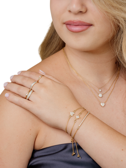 LARNAUTI Lab Grown Kerala 18ct Vermeil 0.50ct Pave Ring - view 2, Gold