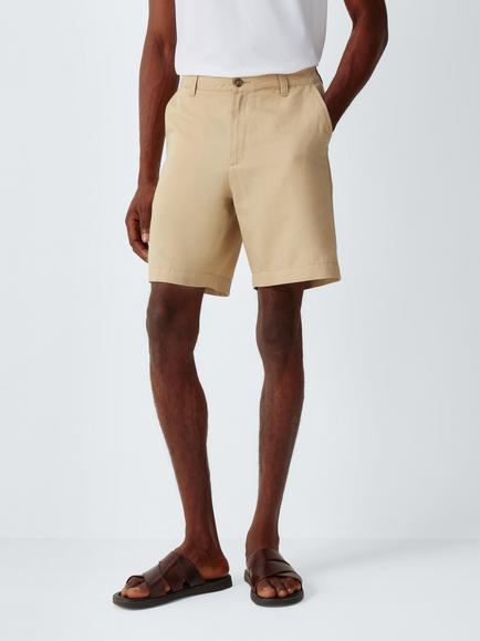 John Lewis Cotton Linen Blend Shorts, Natural