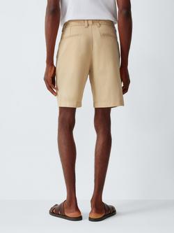 John Lewis Cotton Linen Blend Shorts - view 2, Natural