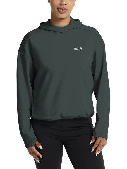 Jack Wolfskin Women's AstroTrail Hoodie, Sago Palm, Sago Palm