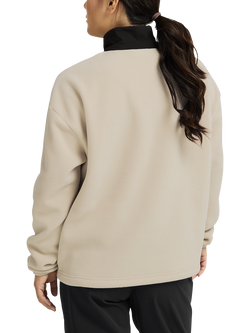 Jack Wolfskin Women's Sumetro Half Zip Fleece Jumper, Oyster - view 2, Oyster