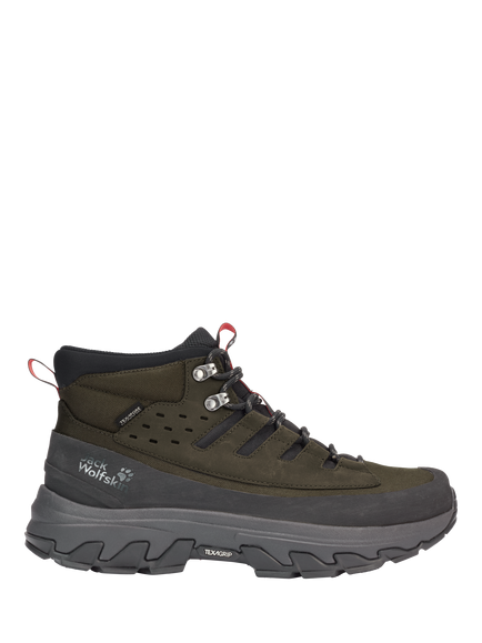 Jack Wolfskin Men's Apex Hike Texapore Mid Hiking Boots, Obsidian Moss, Obsidian Moss
