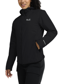 Jack Wolfskin Trail Light Hybrid Jacket, Black, Black